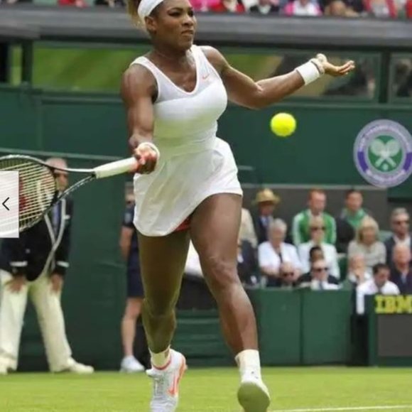 RARE NIKE Dri-Fit White Wimby Tennis Dress - Picture 2 of 4